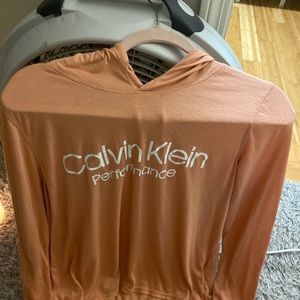 pinkish cream hoodie from calvin klein